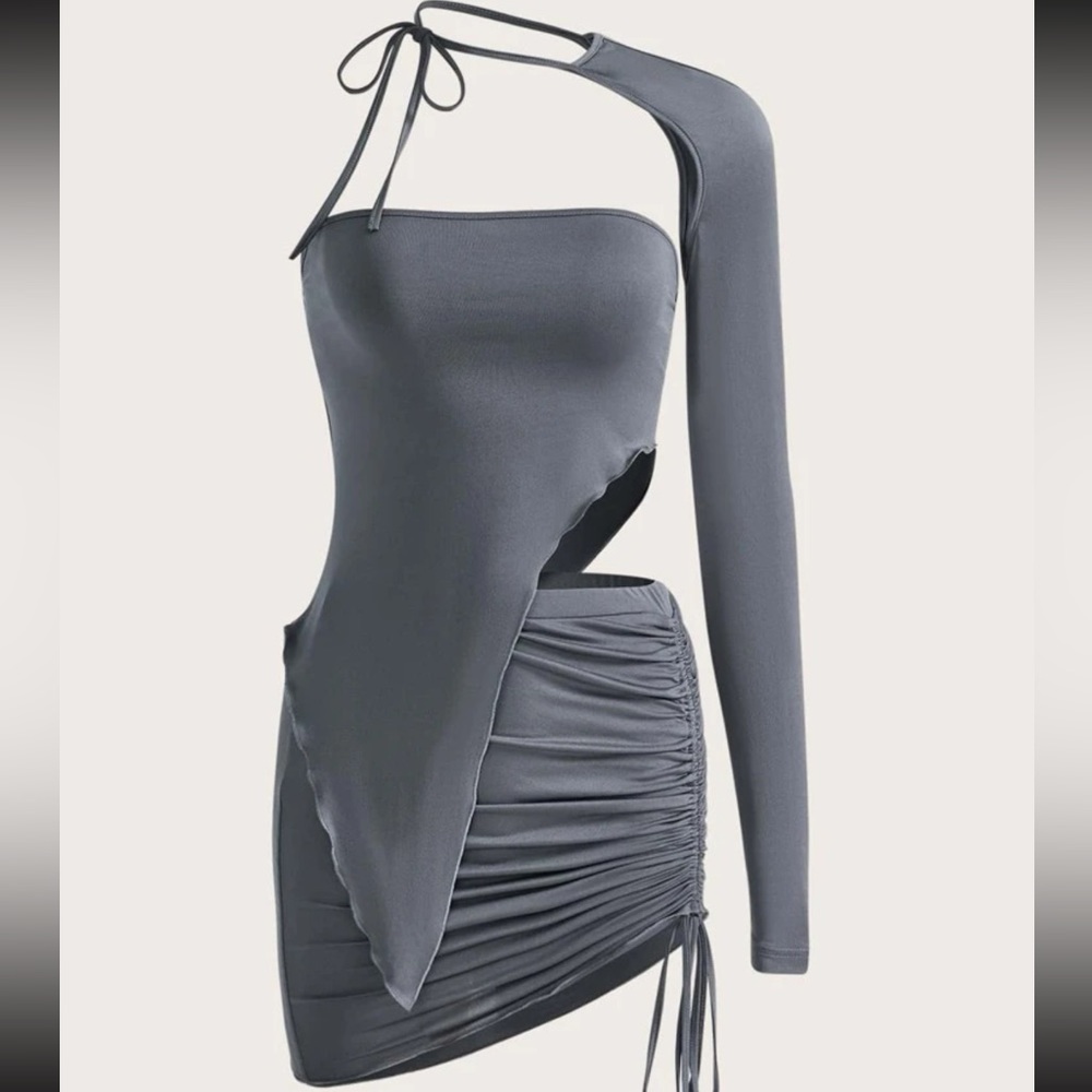 Asymmetrical three piece outfit